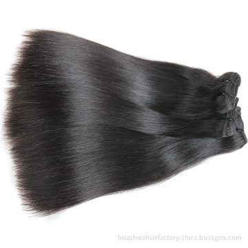 Huashuo Double Drawn Vendors Different Grade Raw Unprocessed Silky Straight Wholesale Human Cuticle Aligned Virgin Hair